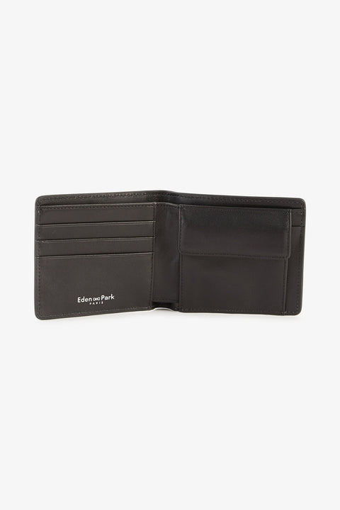 Black leather Italian-style wallet - Image 2