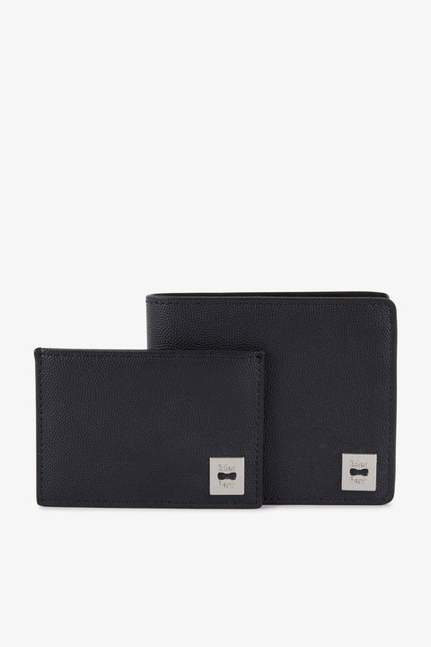 Navy blue Italian wallet and card holder - Image 1