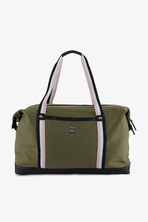 Khaki fabric travel bag - Image 1