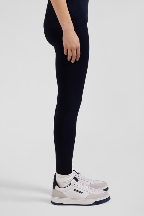 Navy blue stretch sports jogging bottoms - Image 3