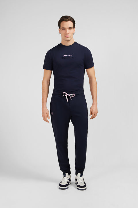 Plain navy blue jogging bottoms - Image 1
