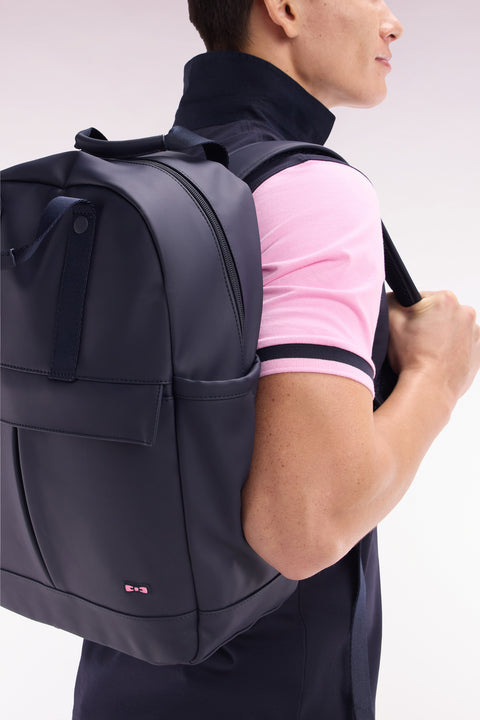 Navy rubber backpack - Image 3