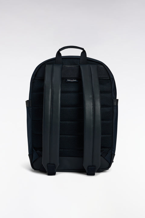 Canvas and black leather backpack - Image 3