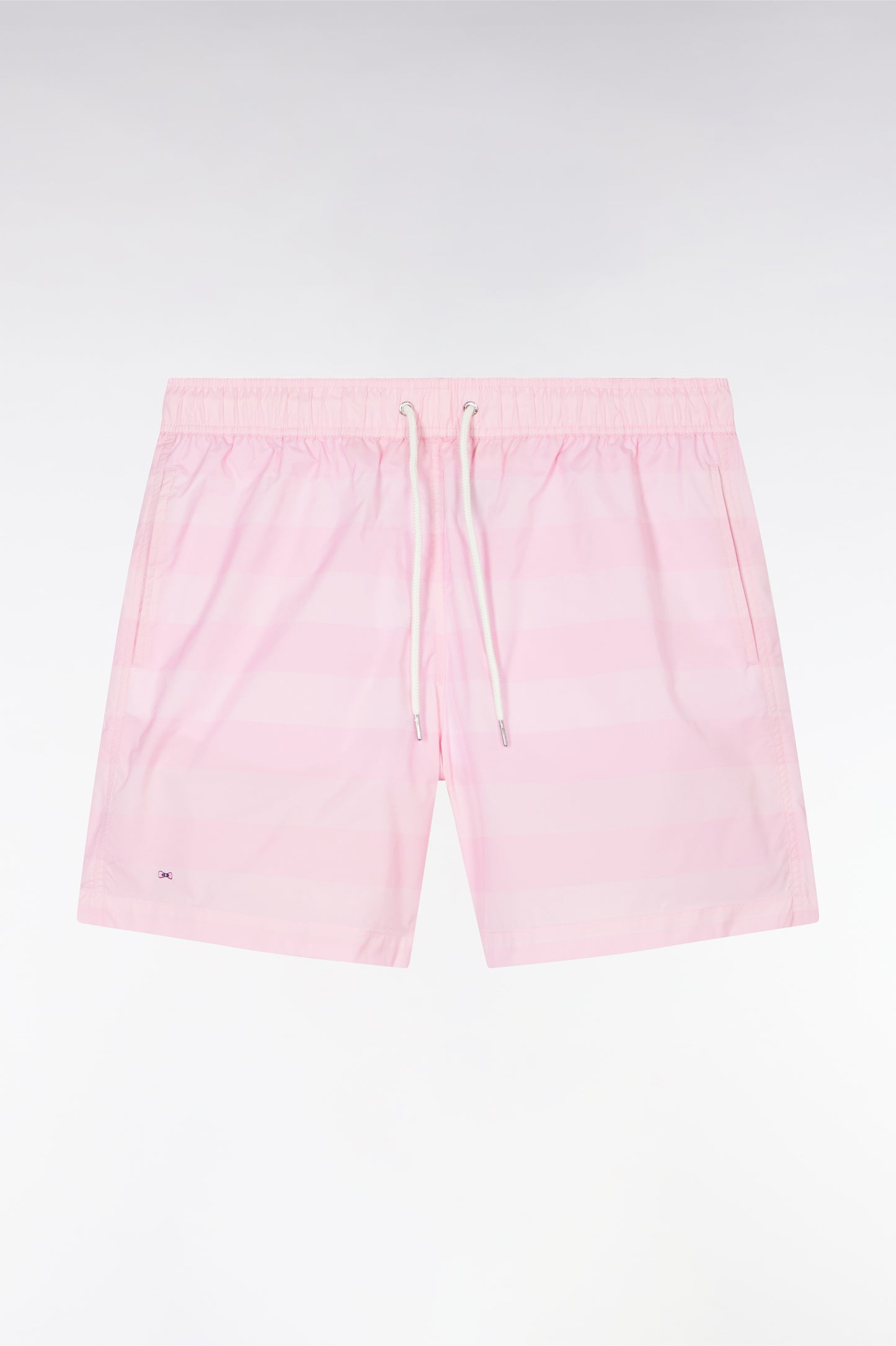Pink striped swimsuit