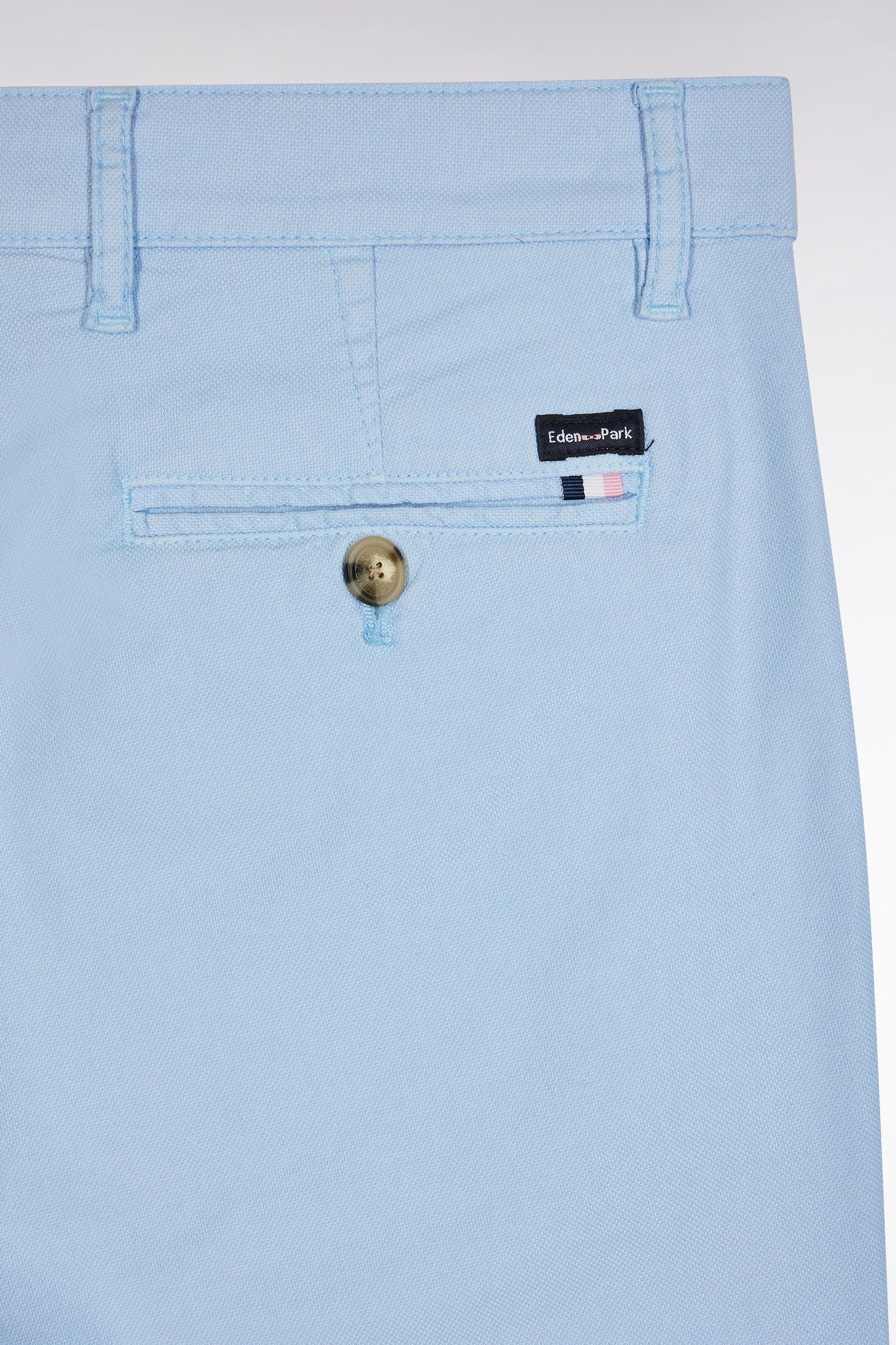 Straight-cut light grey lyocell and stretch cotton Bermuda shorts