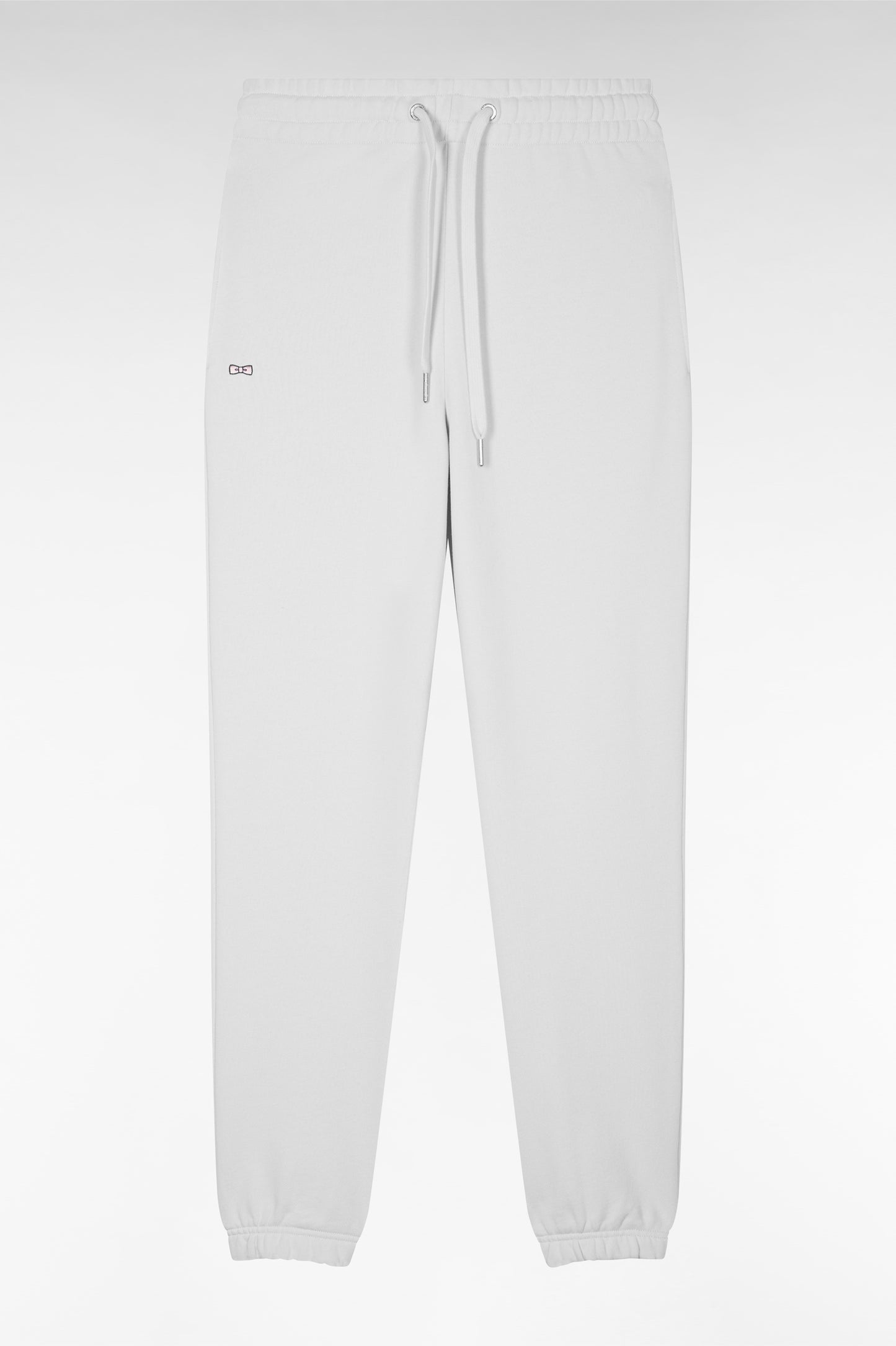 White cotton fleece straight-leg jogging suit - A SHOOTER