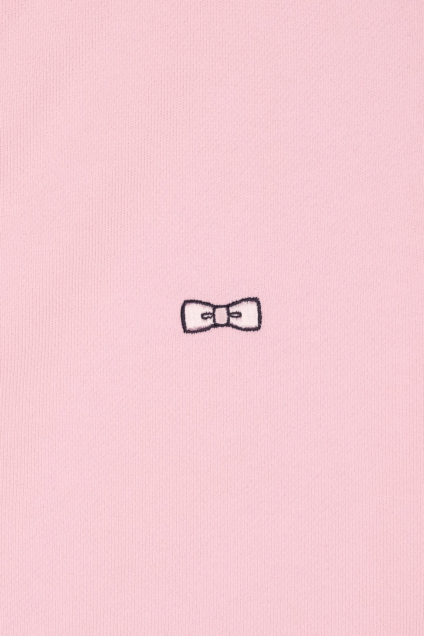 Straight-fit pink cotton zip-up sweatshirt