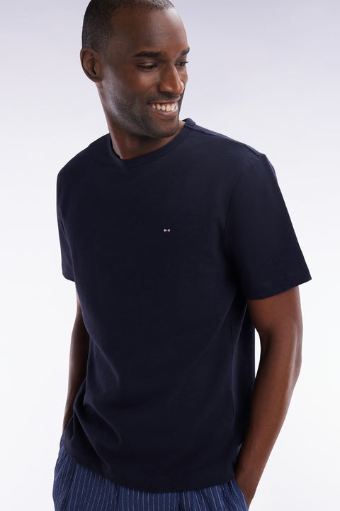 Cotton jersey t-shirt Slub Marine straight cut - Image 3
