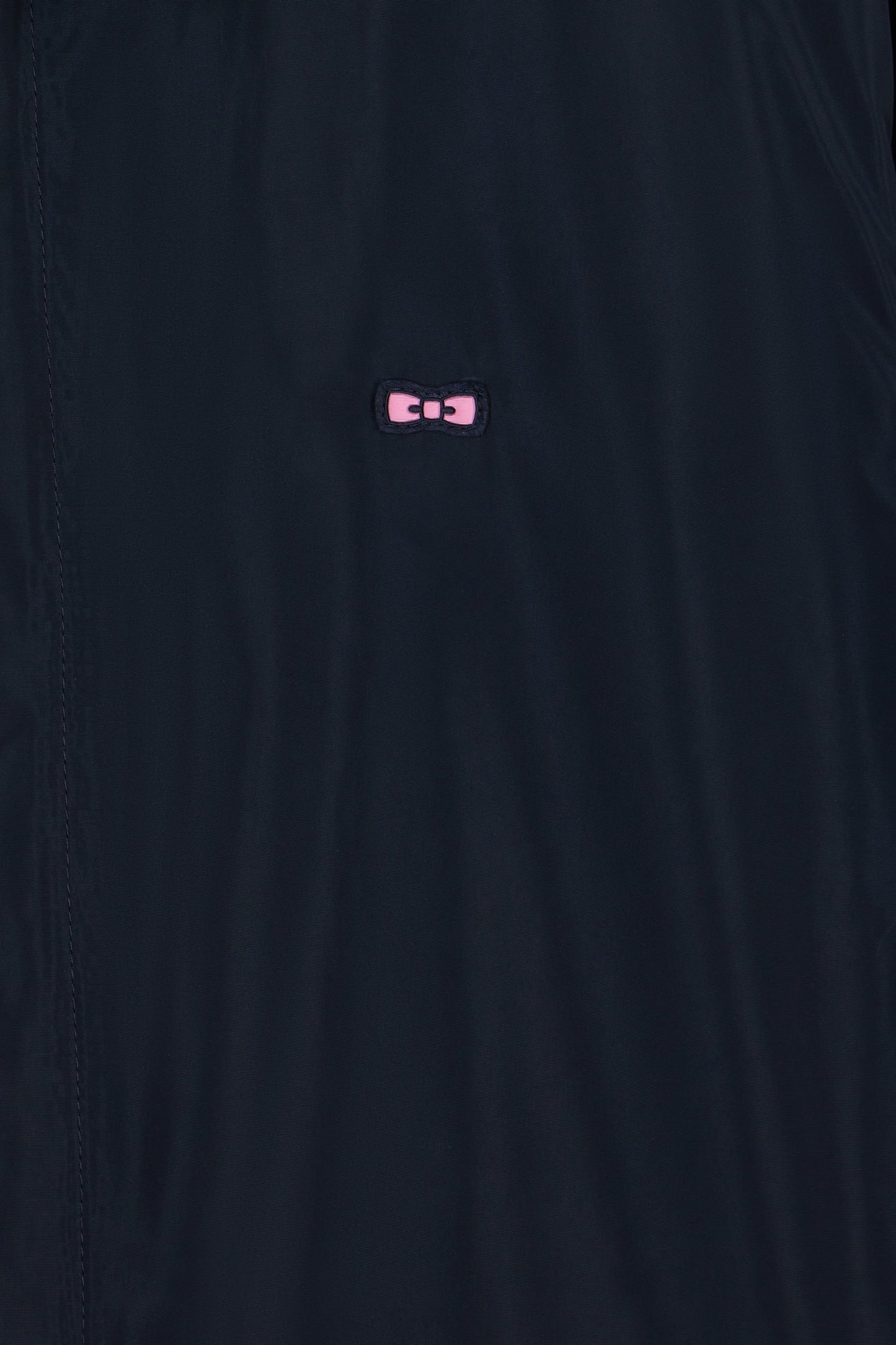 Navy blue hooded raincoat