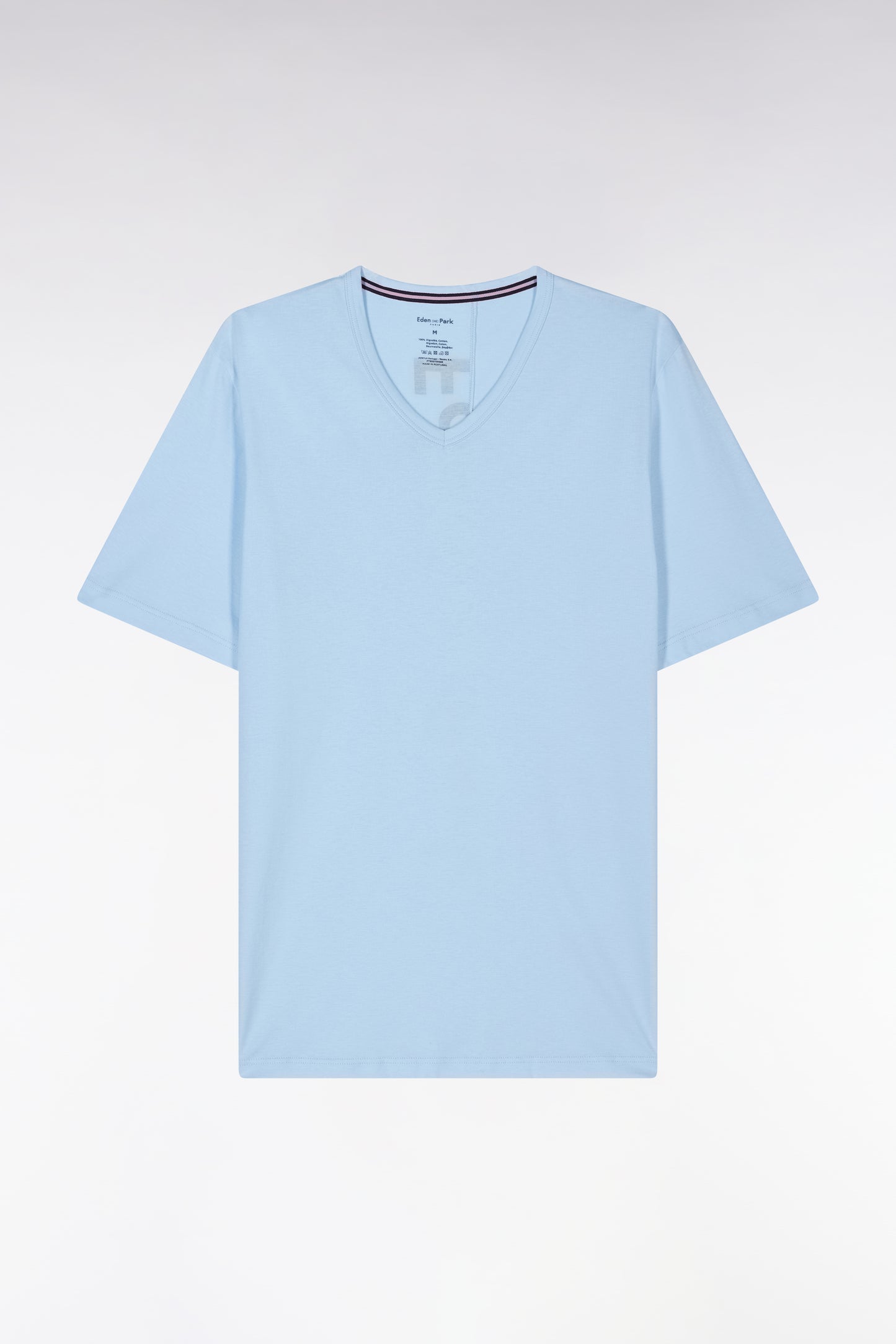 Pyjama court en jersey de coton T-shirt ciel short marine