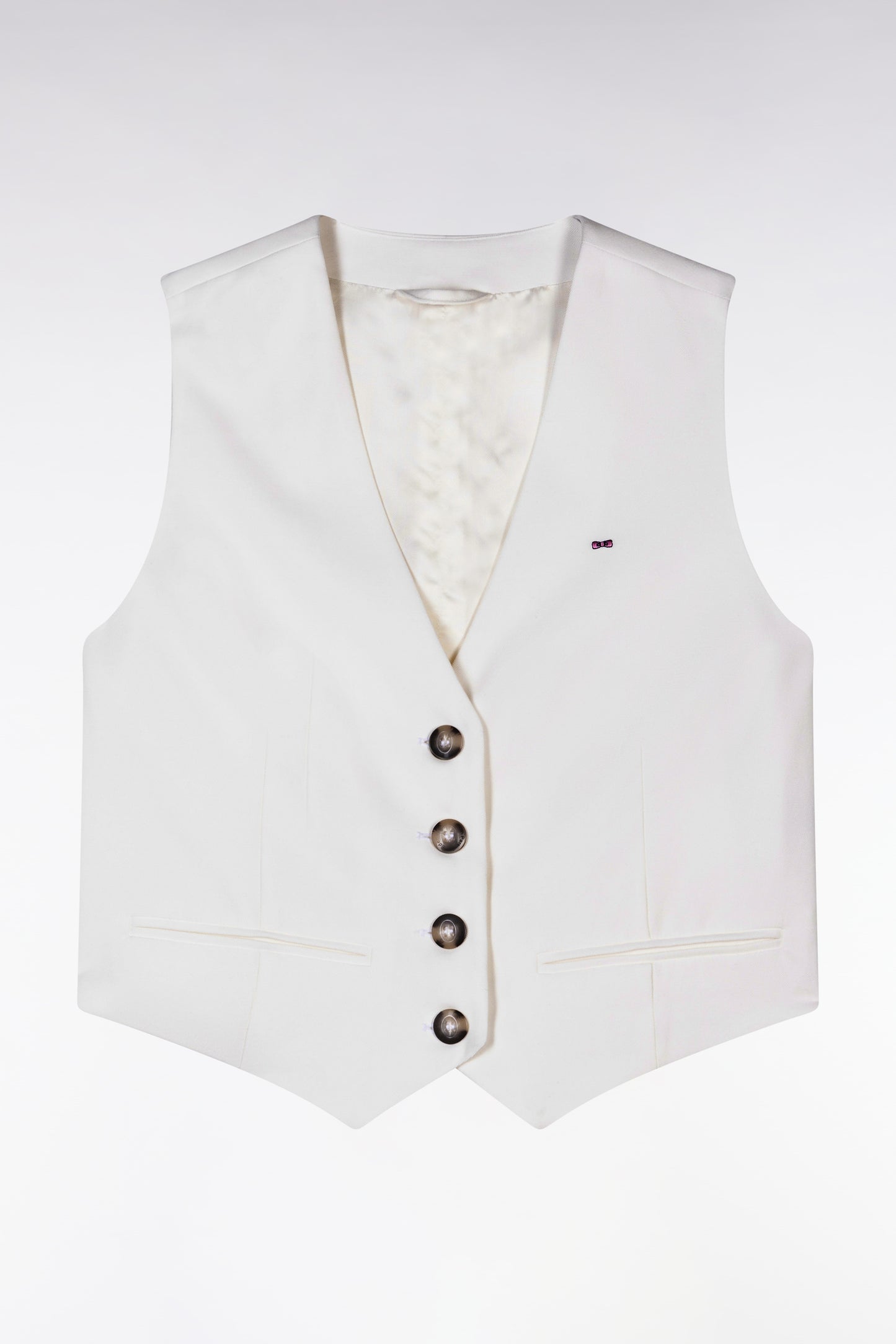 Ecru flowing waistcoat