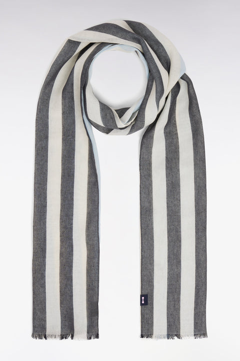 Écharpe en coton mélangé ciel - Image 1