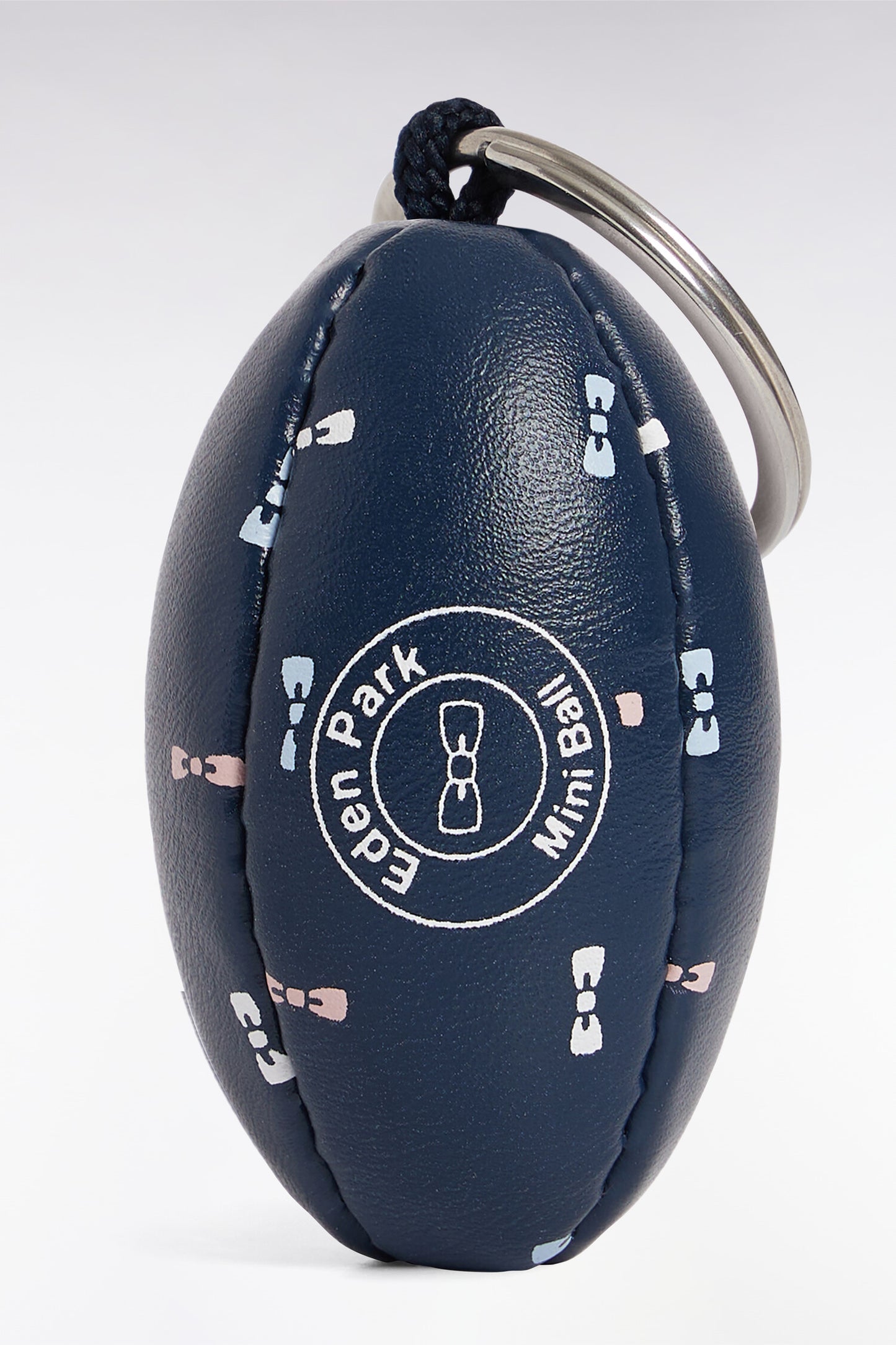 Porte-clés en cuir vegan marine