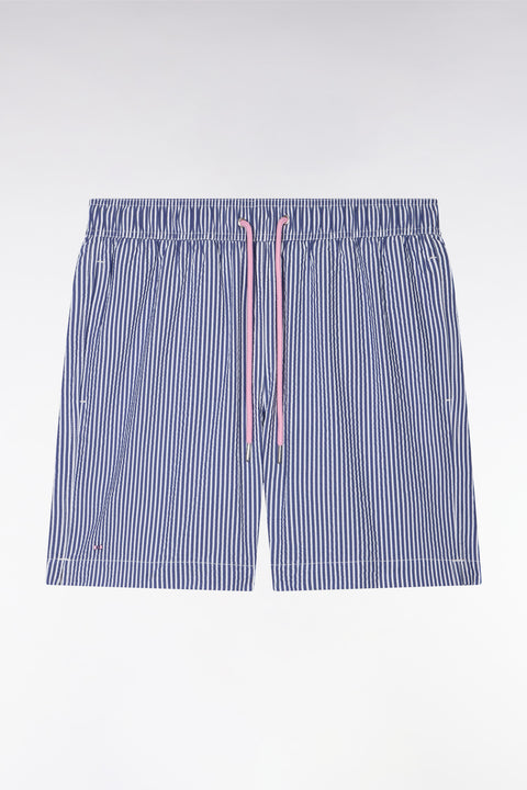 Navy cotton-blend swimsuit - Image 2