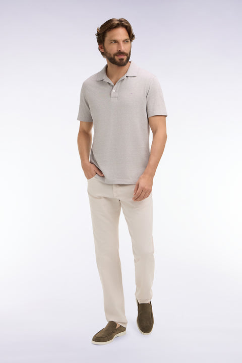 Jean en denim stretch écru coupe regular - Image 1