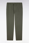 Modern fit khaki cotton linen and lyocell pants
