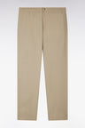 Beige cotton canvas pants