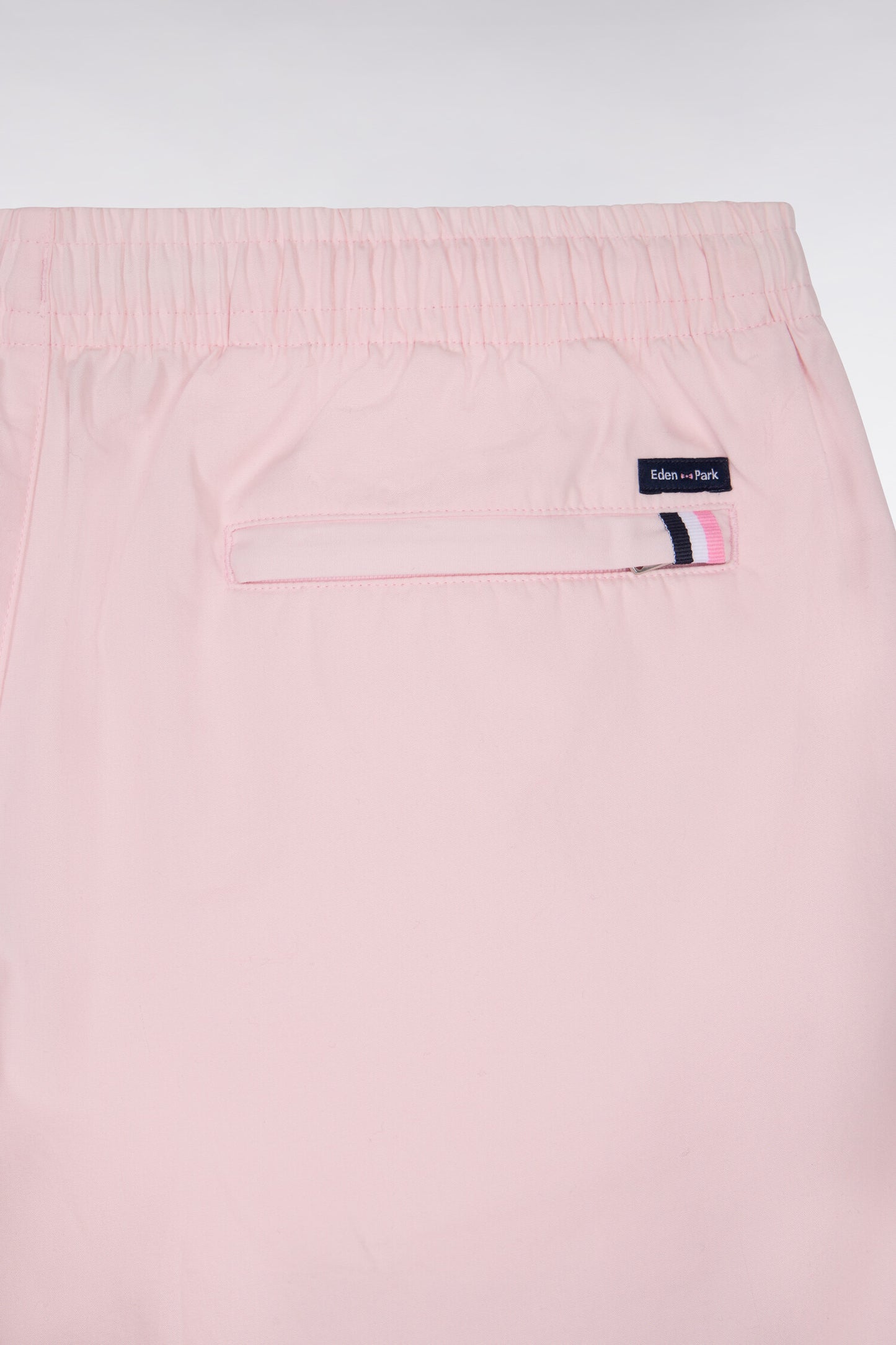 Short en popeline de coton rose