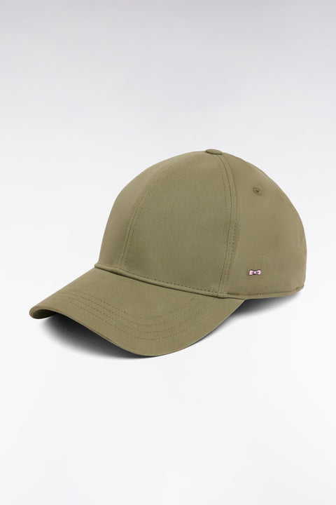 Beige stretch cotton twill cap - Image 1