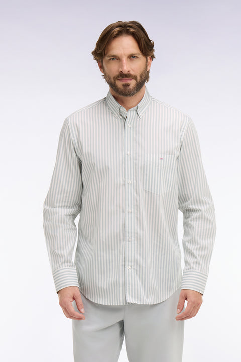 Chemise en coton ciel à rayures bâtons - Image 3