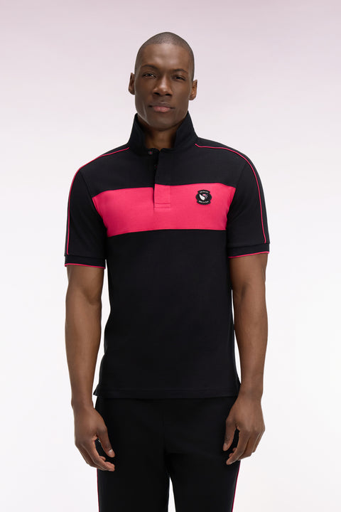 Maillot à manches courtes Nouvelle Zélande en coton noir coupe regular - Image 3