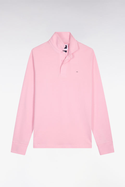 Maillot à manches longues en coton Pima rose - Image 2