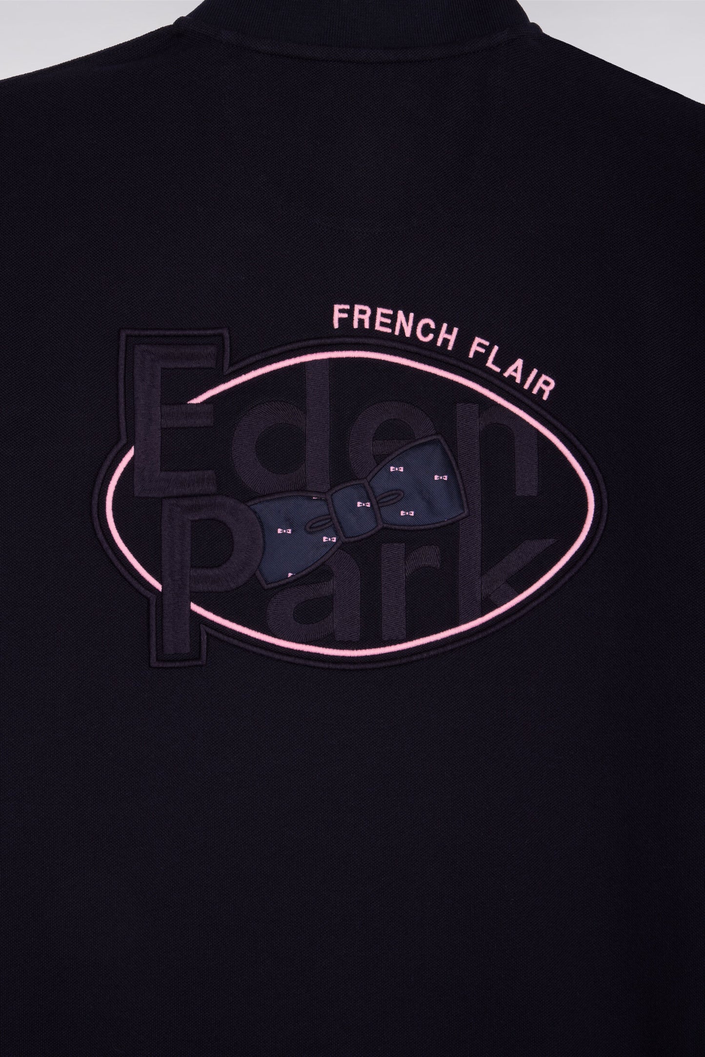 Polo à manches courtes en piqué coton marine