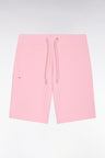 Pink cotton fleece shorts