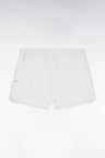 Short taille élastiqué en éponge blanc coupe regular