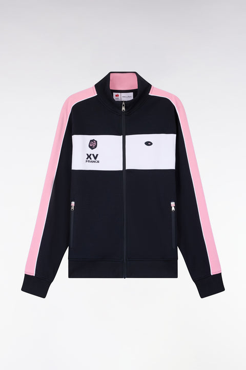 Sweatshirt zippé XV de France marine coupe regular - Image 2