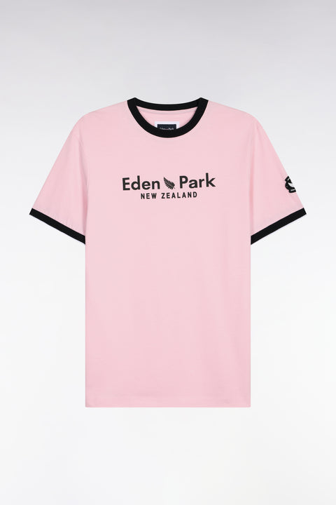 T-shirt à manches courtes New Zealand en coton rose coupe regular - Image 2