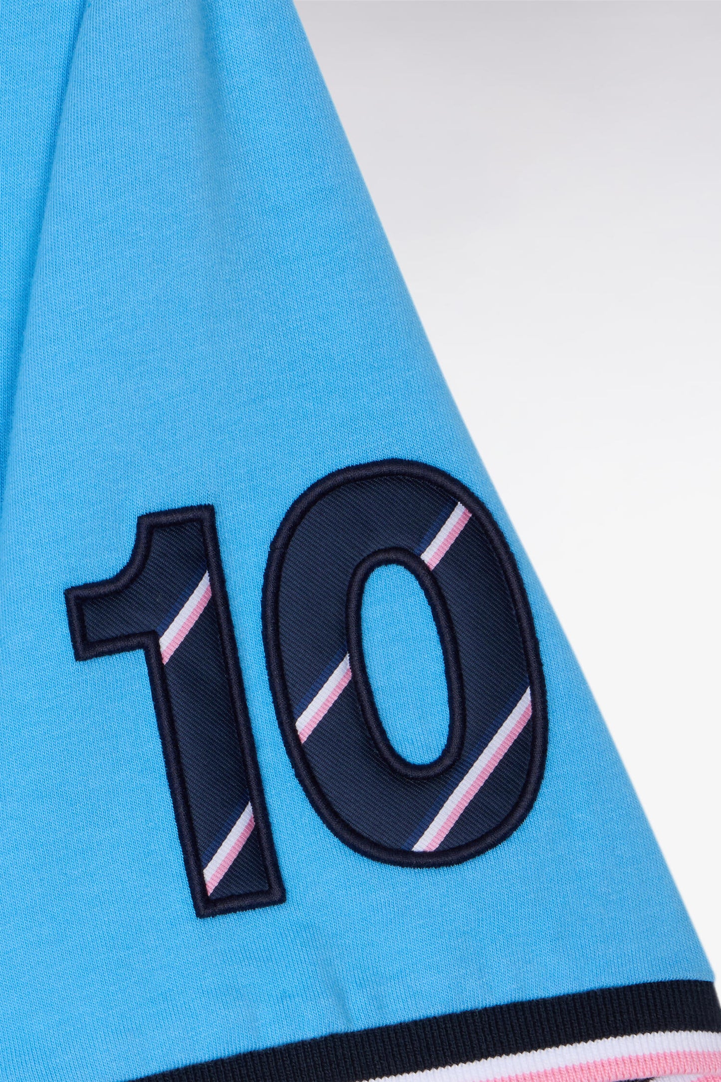 T-shirt XV de France à manches courtes en coton bleu coupe regular