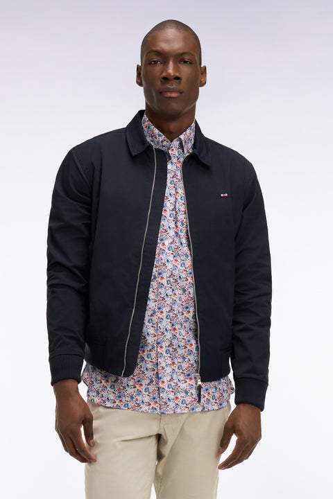 Blouson en nylon marine - Image 3