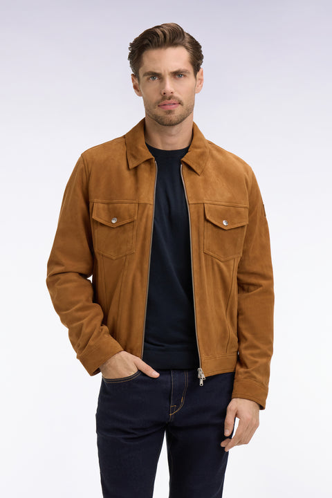 Blouson en daim velours marron - Image 3
