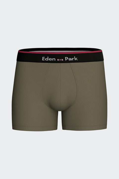 Boxer en jersey de coton stretch kaki - Image 1