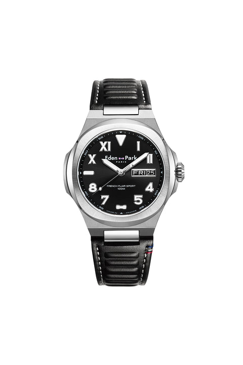 Montre à quartz indicateur date bracelet en caoutchouc - Image 1