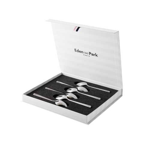 Set of 6 stainless steel dessert spoons - Image 2