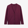 Plain burgundy cardigan