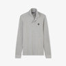 Grey long-sleeved polo shirt