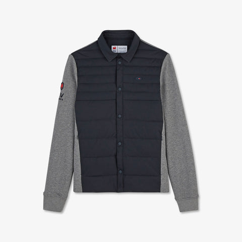 Dark blue bimaterial colourblock XV de France sweatshirt - Image 2
