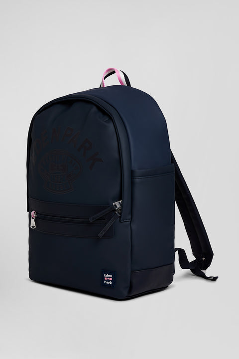 Navy blue backpack with Eden Park rugby screen-print - Image 2
