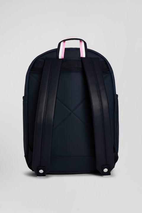 Navy blue backpack with Eden Park rugby screen-print - Image 3