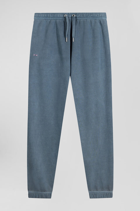 Relax unisex grey brushed cotton fleece jogging bottoms - Image 3