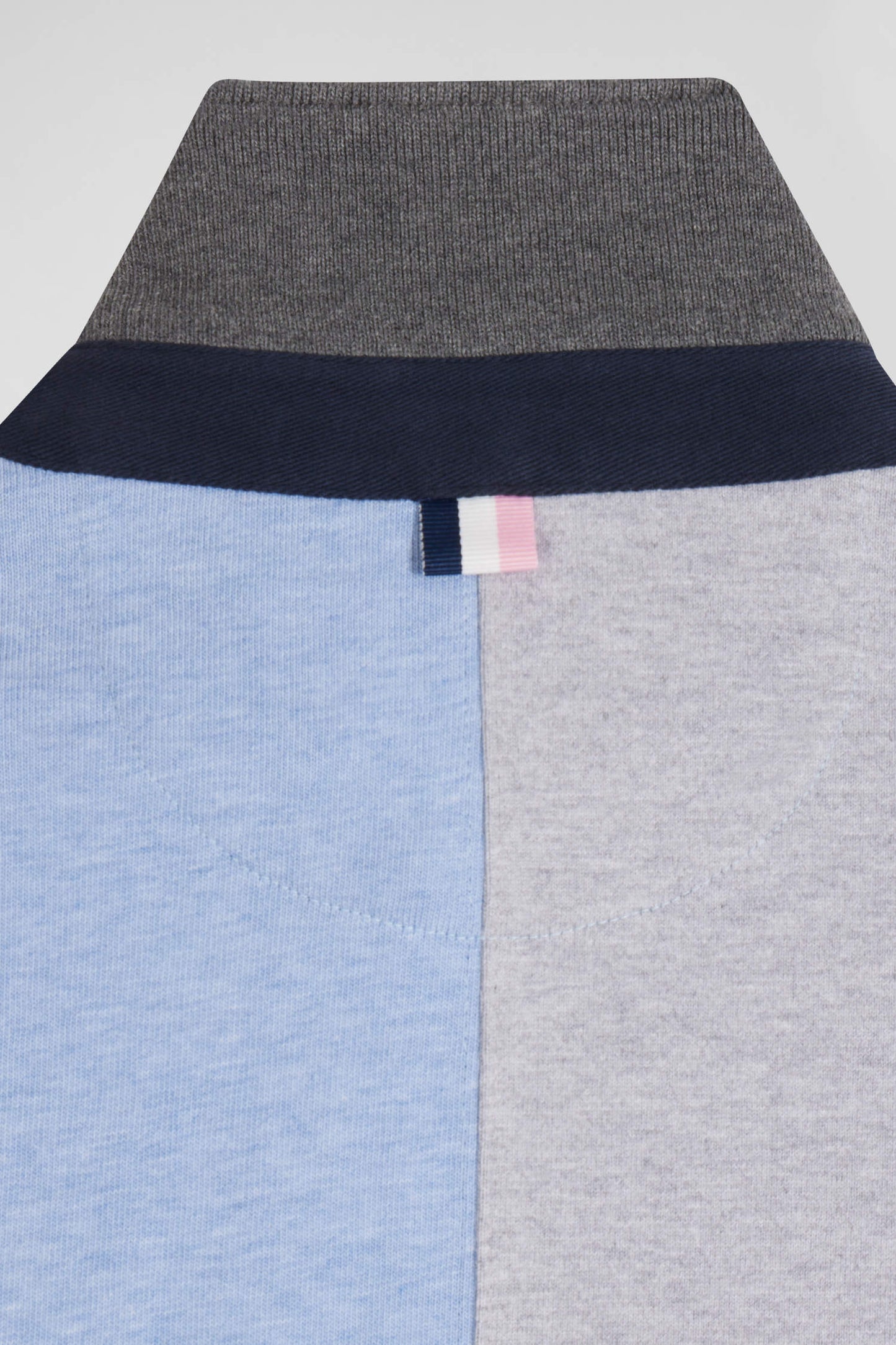 Long-sleeved cut and sewn jersey in sky cotton, regular fit