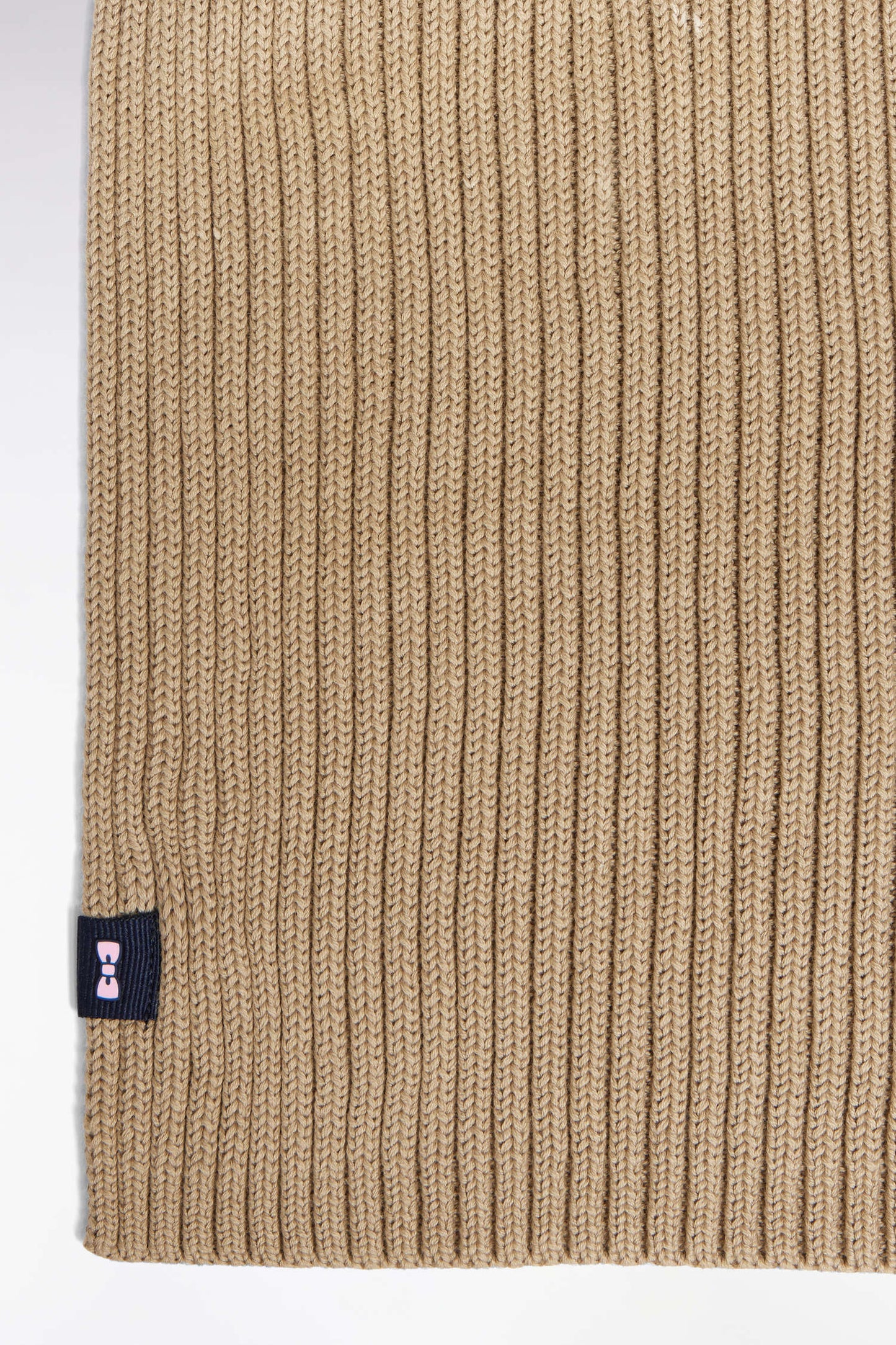 Écharpe en coton beige
