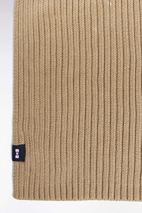 Beige cotton scarf - Image 2