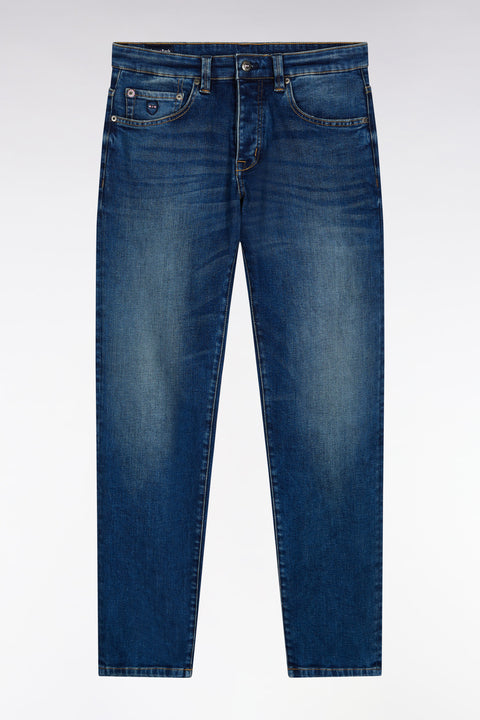 Blue stretch denim 5-pocket regular fit jeans - Image 2