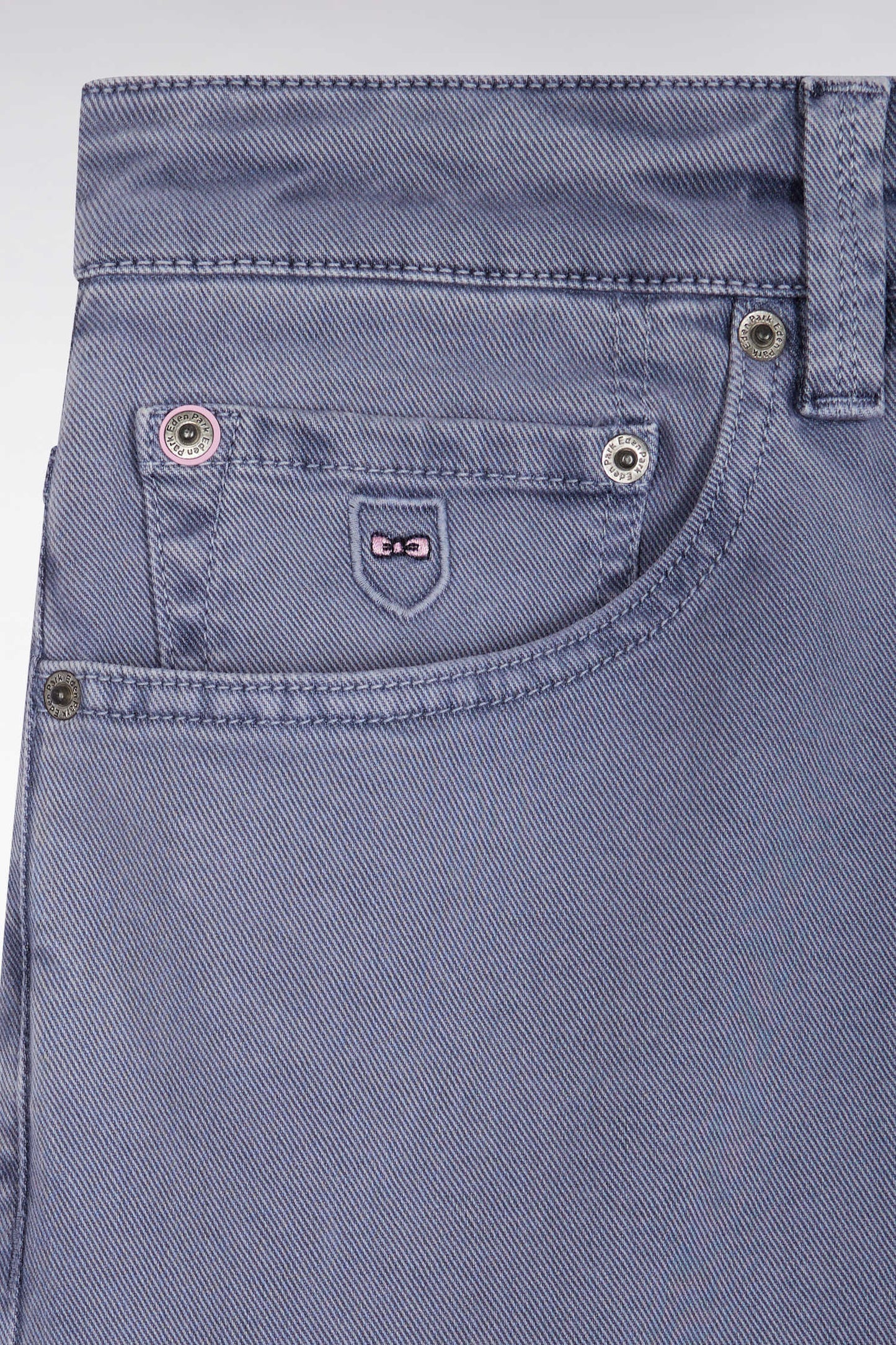 5-pocket jeans in beige stretch cotton