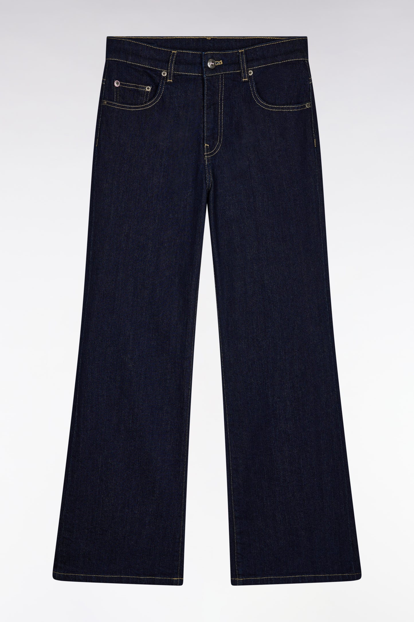5-pocket jeans in raw stretch denim, regular fit