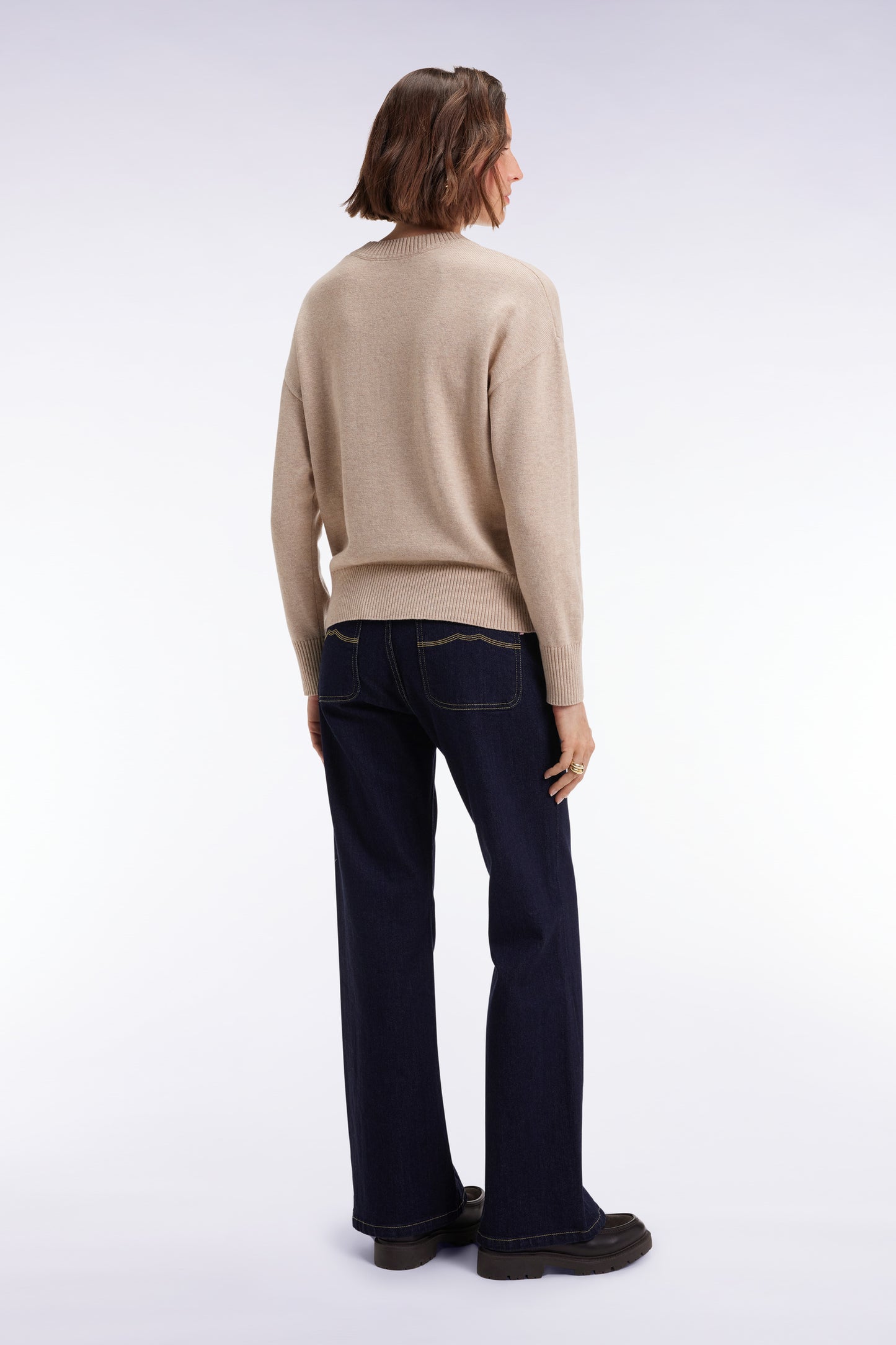 5-pocket jeans in raw stretch denim, regular fit